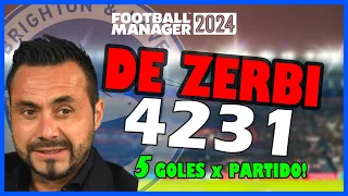 5 GOLES x PARTIDO! La TÁCTICA  DE ZERBI | Mejores tácticas Football Manager 2024