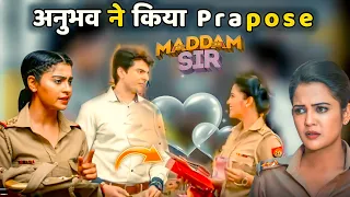 Anubhav ने Haseena malik को Prapose maddam sir | maddam sir new bts on set | maddam sir episode 417