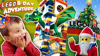 LEGOLAND CHRISTMAS! Shawn's 3rd Birthday Lego Adventure #1 (FUNnel Family)