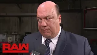 Paul Heyman sounds off on Samoa Joe: Raw, June 26, 2017