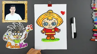 Как нарисовать Домовенка КУЗЮ - простые рисунки для детей от РыбаКит