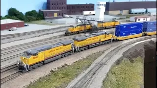 Scale Trains C44-9W review. Model Train Layout Built for Operations and Realism. S 2019 Episode 23