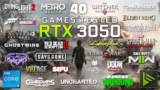 MSI GF63 Thin i5 11th GEN RTX 3050 (40 watt)  || 5 Games Tested || RTX 3050 (40 WATT) ||