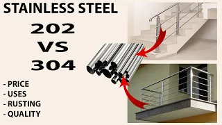 202 VS 304 Stainless Steel ka USE, COST, RUSTING, QUALITY TEST. Which is BETTER ? Thekedar cheating.