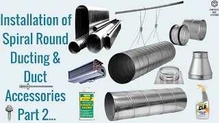 Spiral Round Duct Installation / #Ducting / #HVAC