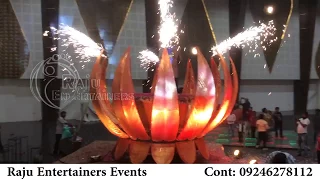 Vanamala Concept || Hydraulic Lotus Concept || Bride & Groom Entry || Raju Events || 09246278112