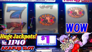 Steadily make profits⑦ Final🥂Jackpots Handpay Triple Double MOOLAH Slot Pechanga 赤富士スロット 着実に利益を上げる⑦完