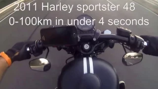 Harley Davidson 48.. speed test 0-100km