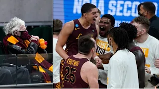 Sister Jean and Loyola Chicago Ramblers celebrate upset win over No. 1 seed Illinois