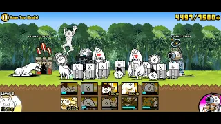 Battle Cats - Queen's Coronation with 7 normal cats in team (Festival mission)
