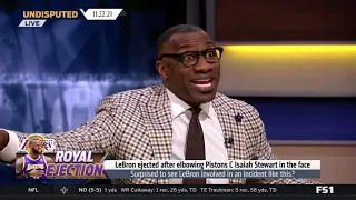 UNDISPUTED   Skip Bayless RIP LeBron ejected for dirty slap at Isaiah Stewart