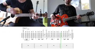 Night Moves  - Verse/Chorus - Electric lead and Strum with tabs!  Link to Tab below!