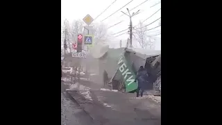 Шокирующая авария в Челябинске на областной больнице 09.03.23