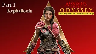Assassin's Creed Odyssey-Part 1 Kephallonia [Nightmare] No Damage (No Commentary)