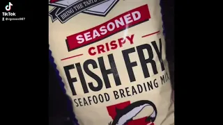 Fried Fish.. Louisiana Fish Fry Seasoned Mix .. Easy Steps