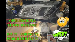 Opel INSIGNIA (ASTRA J) XENON headlight ballast replacement: DIY or I need coding after fitment?