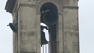 Le campane del Santuario della Santissima Annunziata in Vinci (FI), Angelus festivo di mezzogiorno.