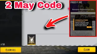 TODAY REDEEM CODE FREE FIRE | 2 MAY REDEEM CODE | REDEEM CODE FREE FIRE | FF REDEEM CODE TODAY 2 MAY