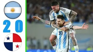 Argentina vs Panama 2-0 all highlights hd