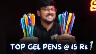 Top 5 Gel Pens under Rs 15 for Students | Reynolds Edition🔥