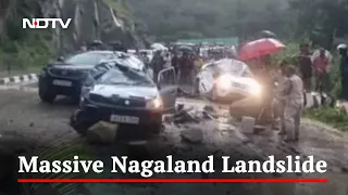 Video: Giant Boulders Crush Cars After Landslide In Nagaland