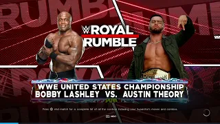 WWE 2K22 Bobby Lashley Vs Austin Theory