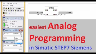 Siemens PLC - easiest Analog Programming in Simatic STEP7