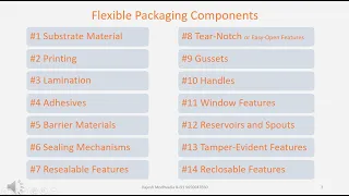 Basics Of Flexible Packaging Part 2   (The Components of Flexible Packaging)