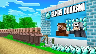 ELMAS DÜKKANI AÇTIM 😱 - Minecraft