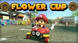 Mario Kart 8 Deluxe - Flower Cup 150cc - Baby Mario Gameplay