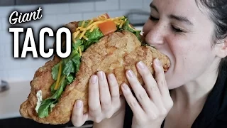 DIY GIANT NAKED CHICKEN TACO (CHALUPA)