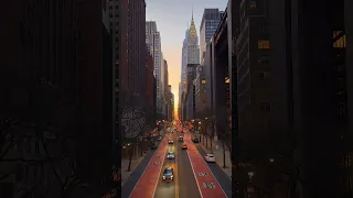 Classic view of 42nd Street from Tudor City Overpass in Midtown Manhattan, New York City #newyork