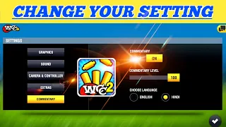 How to control and change your setting in WCC2//WOULD CRICKET CHAMPIONSHIP 2
