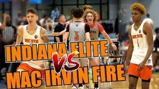 👀 how THINGS GOT HEATED 16U Nike Mac Irvin Fire vs Adidas Indiana Elite JJ Taylor goes for 29 Pts