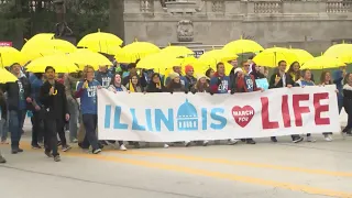 Anti-abortion protestors take to Illinois capital's streets