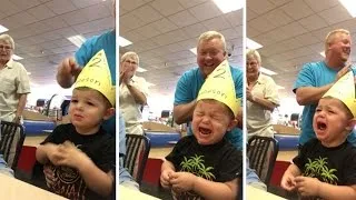 Adorable Toddler Cries During 'Happy Birthday' Song