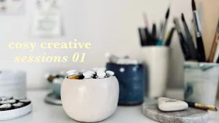 COSY CREATIVE SESSIONS 01 ☕📓 Grab your sketchbook and paint or draw with me! 4 prompts, 1 hour