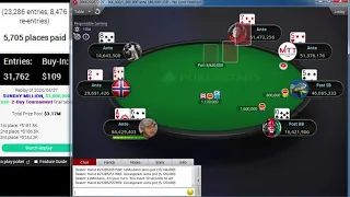 Replay |samuraiUA" clucaspoker" Final table PokerStars $109 SUNDAY MILLION $3M 2Day tour Apr 26 2020