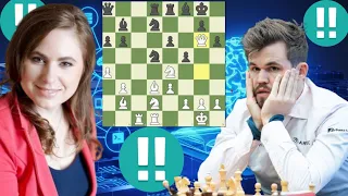 Staunch chess game | Judit Polgar vs Magnus Carlsen