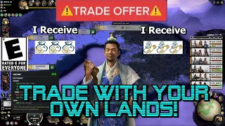 Total War Three Kingdoms How to make money trading with your own lands