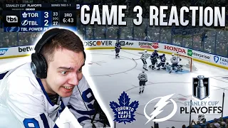 Finnish Toronto Maple Leafs Fan Reacts to GAME 3 vs Tampa Bay Lightning