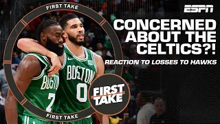 The Celtics are showing they’re VULNERABLE! - Perk on back-to-back losses to Hawks | First Take