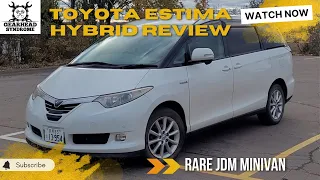 Toyota Estima Hybrid Review. Our Weird imported JDM Minivan