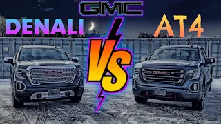 What’s the difference between the GMC Sierra Denali and the GMC Sierra AT4?