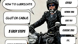 How to lubricate clutch cable of keeway cafe racer 152 or any motorcycle in 3 easy steps.