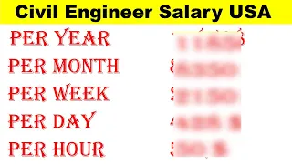 Civil Engineer Salary in USA | Civil Engineering Salaries in USA | #salary #usa #jobs