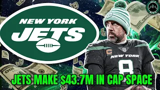 Aaron Rodgers' 2023 Jets Salary Breakdown: ONLY $15.7M Cap Hit Creating $43.7M in CAP SPACE !