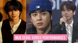 Cha Eun Woo And Baekhyun''s Amazing Performance At  MLB Seoul Series