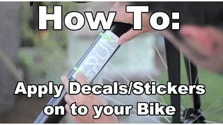 How to Apply Decals / Stickers on to your Bike