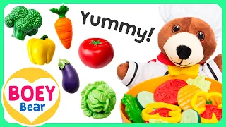 Learn VEGETABLES (How to get your toddler to eat vegetables!) BLW Baby led weaning 6 months onwards